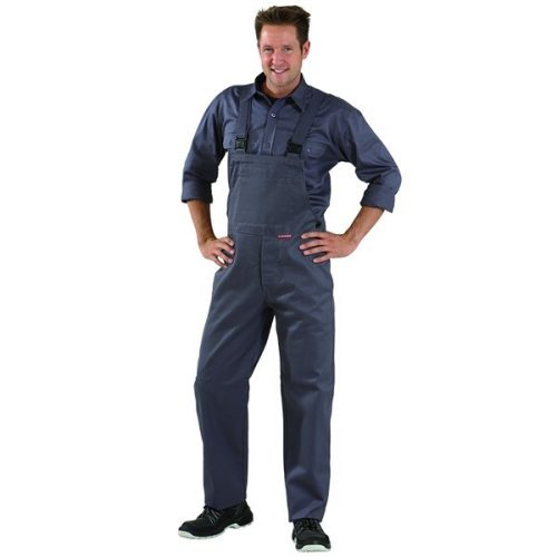 Planam 1711 hegesztő és hőálló kantáros nadrág szürke 54