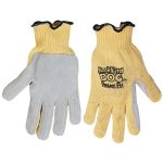 Honeywell JunkYard Dog vágásálló kevlár kesztyű marhabőr tenyérrel sárga 10