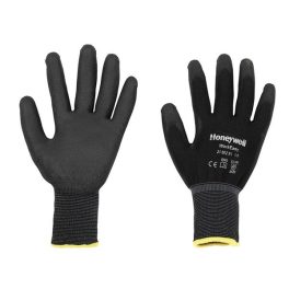 Honeywell WorkEasy 2100251 poliészter kesztyű PU tenyérmártott fekete 10