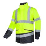 Sioen Malbro jól láthatósági bomberdzseki 065 Hi-Vis citromsárga/tengerészkék L