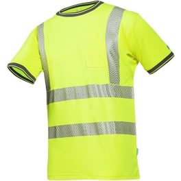 Sioen Rotella jól láthatósági rövid ujjú póló FY1 Hi-Vis citromsárga L