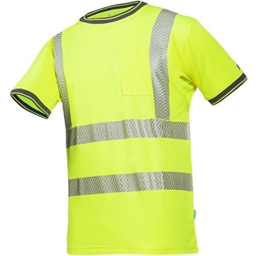 Sioen Rotella jól láthatósági rövid ujjú póló FY1 Hi-Vis citromsárga L
