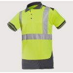 Sioen Piras Hi-Vis póló-póló Hi-Vis citromsárga/szürke 3XL