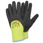 Ejendals Tegera 683A hideg- és hőálló kesztyű ökölcsontig nitril mártott sárga/fekete 11