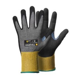 Ejendals Tegera Infinity 8812 vágás- és hőálló kesztyű teljesen PU/nitril mártott fekete/sárga 11