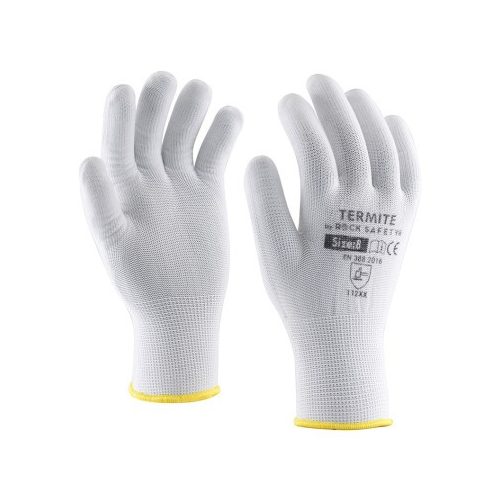 Rock Safety HJ02-2E PES kötött szerelőkesztyű fehér 8