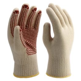   Rock Safety POC2 csúszásgátló PVC pöttyözött pamut cérnakesztyű fehér 10