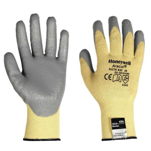 Honeywell Aracut NIT vágásálló para-aramid kesztyű nitril tenyérmártással 9